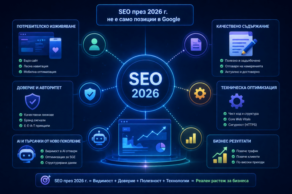 Маркетинг тенденции за 2026 година 2 SEO през 2026 г. не е само позиции в Google