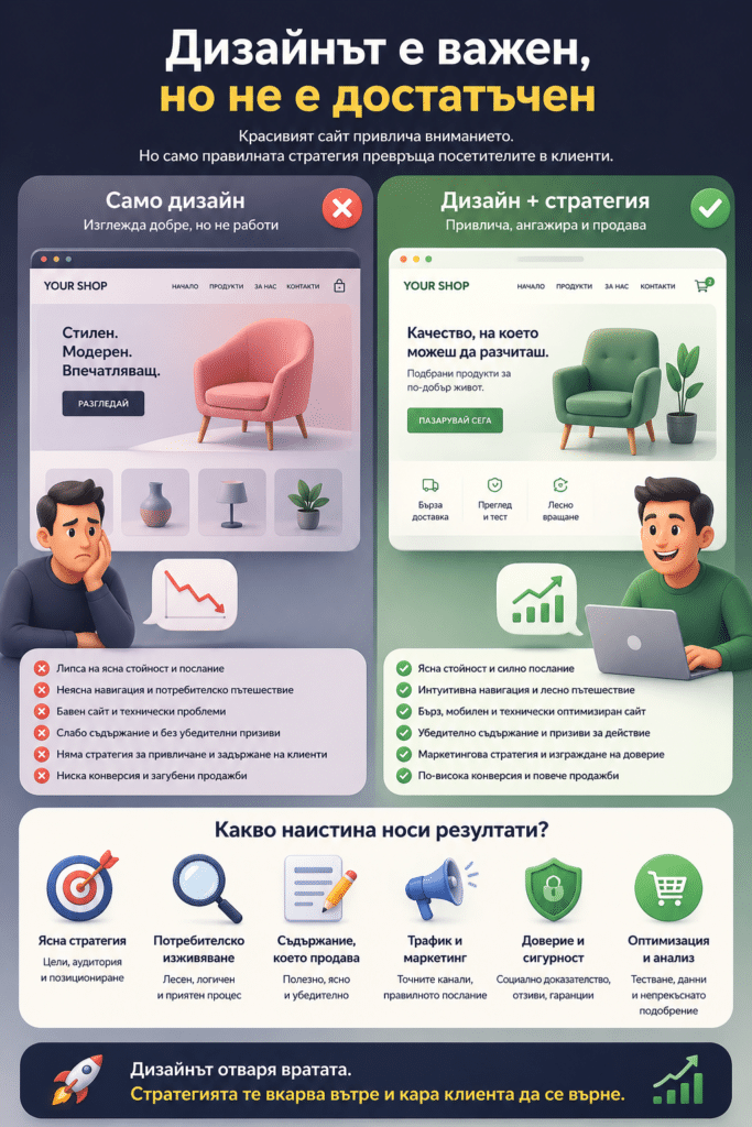 Как да изградите онлайн магазин, който продава 4 Дизайнът е важен, но не е достатъчен