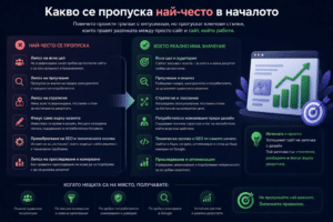 Изработка на сайт, който носи резултати 5 Какво се пропуска най-често в началото1
