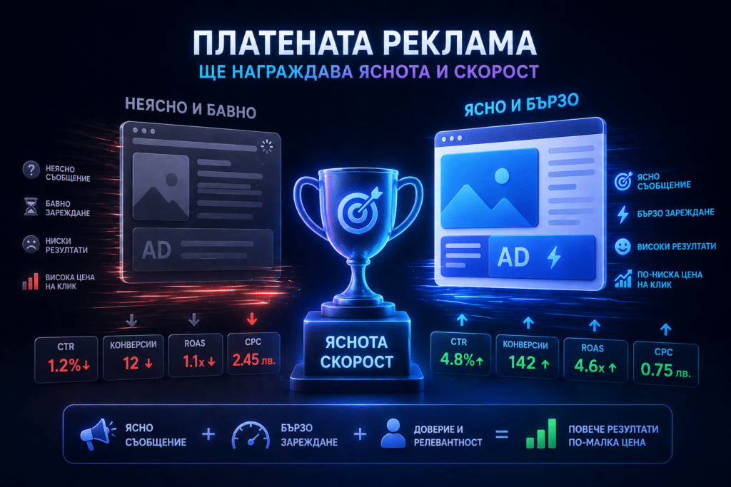Маркетинг тенденции за 2026 година 3 Платената реклама ще награждава яснота и скорост