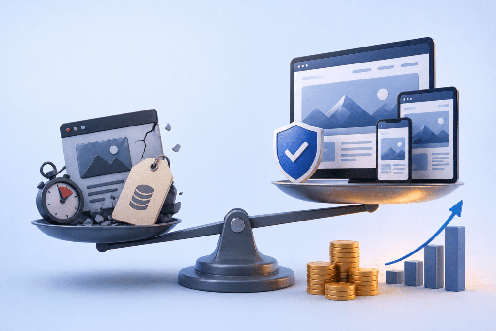 Изработка на фирмен уеб сайт с реален ефект 5 Цена, срокове и защо „евтино“ често излиза скъпо