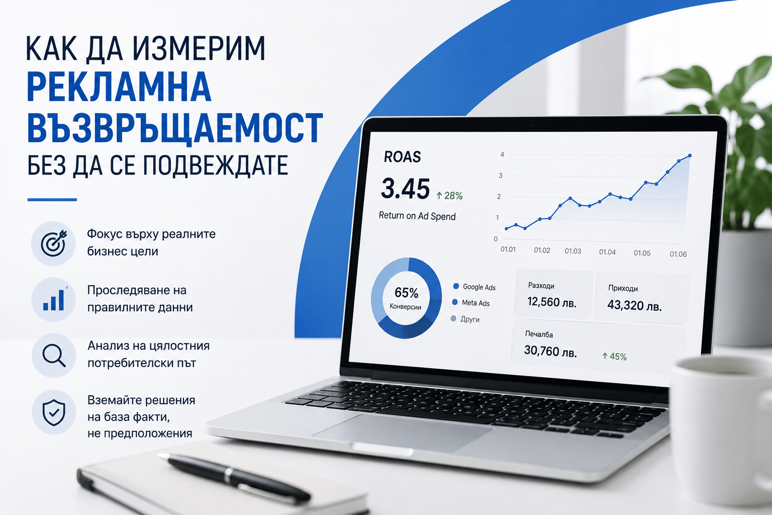 Как да измерим рекламна възвръщаемост правилно 2 Графики и анализ на рекламна възвръщаемост