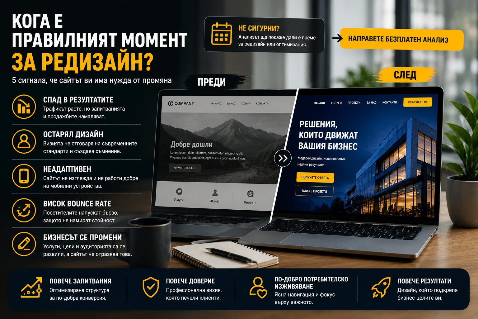 Пример за успешен редизайн, който продава 3 Кога е правилният момент за редизайн