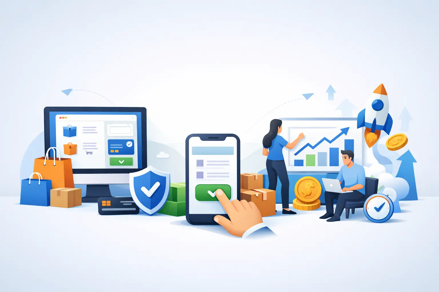 Пример за оптимизиран checkout процес с резултати