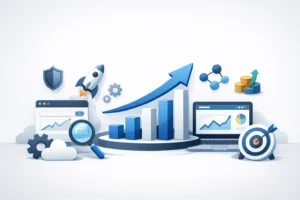 Пример за ръст от органичен трафик за B2B