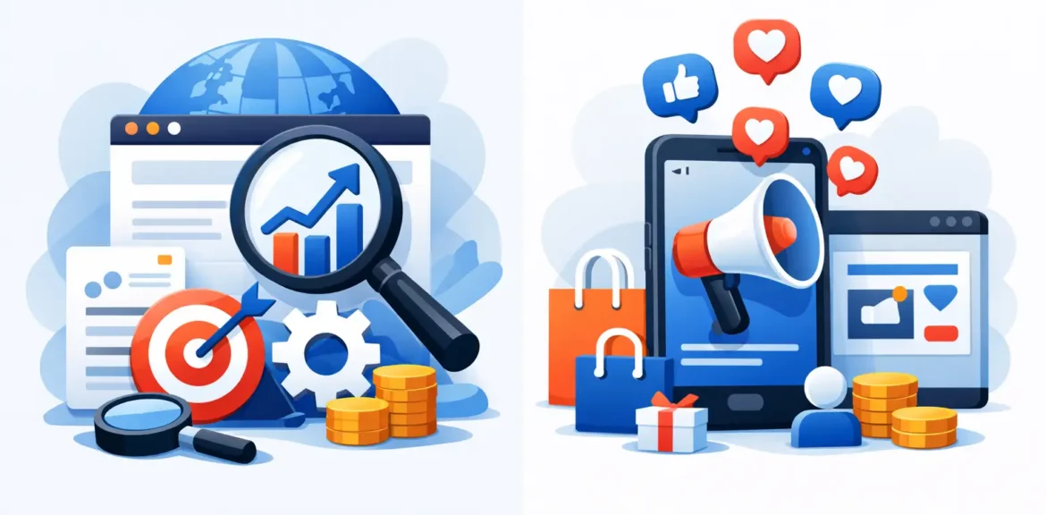 SEO или Facebook реклама за повече продажби? 1 SEO или Facebook реклама за повече продажби?